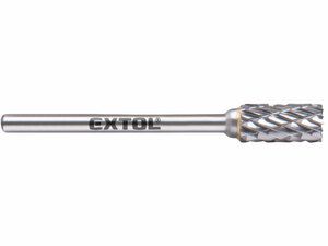 Fréza karbidová, válcová s čelním ozubením, ⌀6x13mm, ⌀stopky 3mm, sek střední (double-cut)