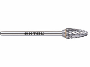Fréza karbidová, kulatý oblouk, ⌀6x13mm, ⌀stopky 3mm, sek střední (double-cut)
