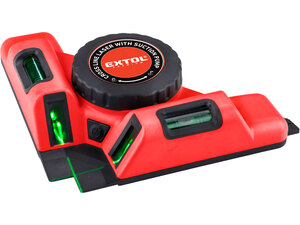 Laser zelený-úhelník 90°, s elektr. přísavným modulem