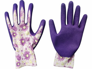 Rukavice polyesterové, bezešvé, polomáčené v latexu, velikost 8"