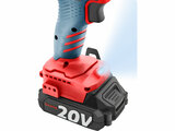 Vrtací šroubovák aku s příklepem SHARE20V, BRUSHLESS, 2Ah (2×)